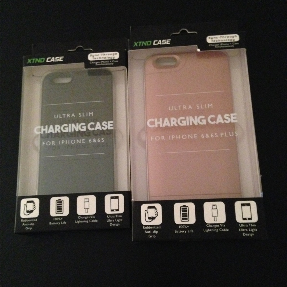 NEW Pink & Black iPhone Charging Cases
